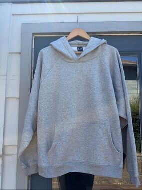 GAP Unisex Gray Hooded Pullover Sweatshirt